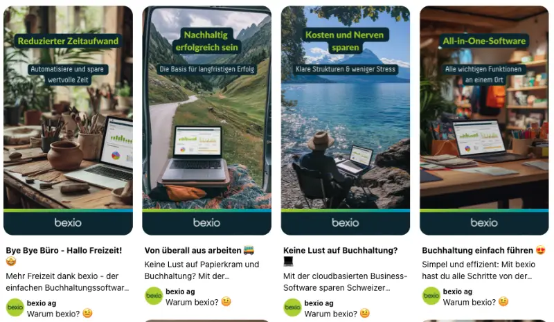 Publication Pinterest de bexio