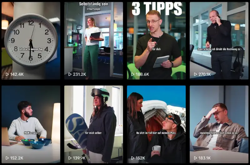 Post TikTok de bexio